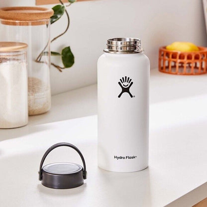 Hydro Flask Wide Mouth 32 oz Water Bottle White