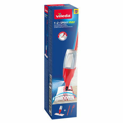 VILEDA 1-2 Spray Max Mop with Microfiber Cloth for Quick Cleaning