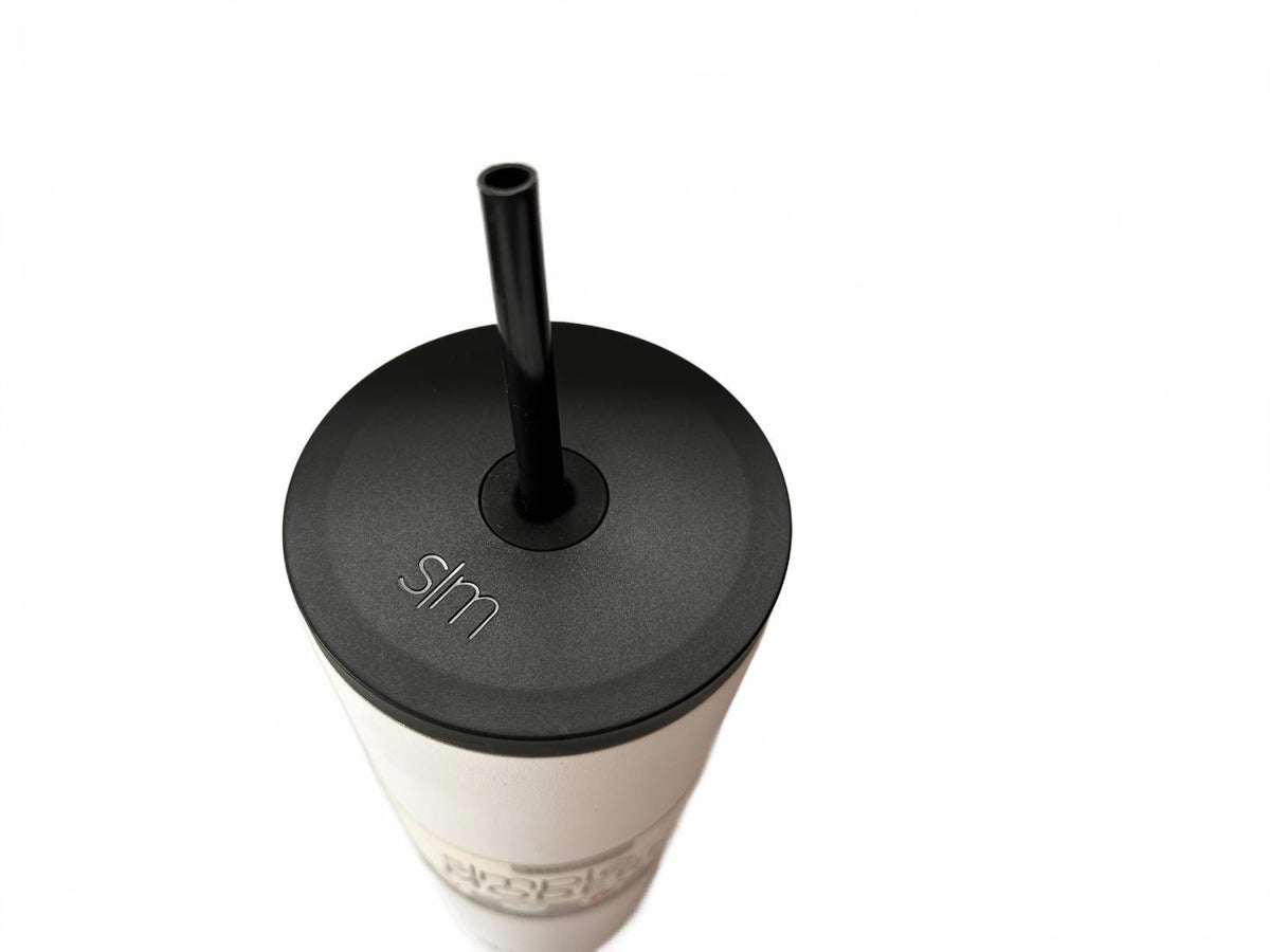 Simple Modern Classic 24 Oz White Water Bottle with Straw