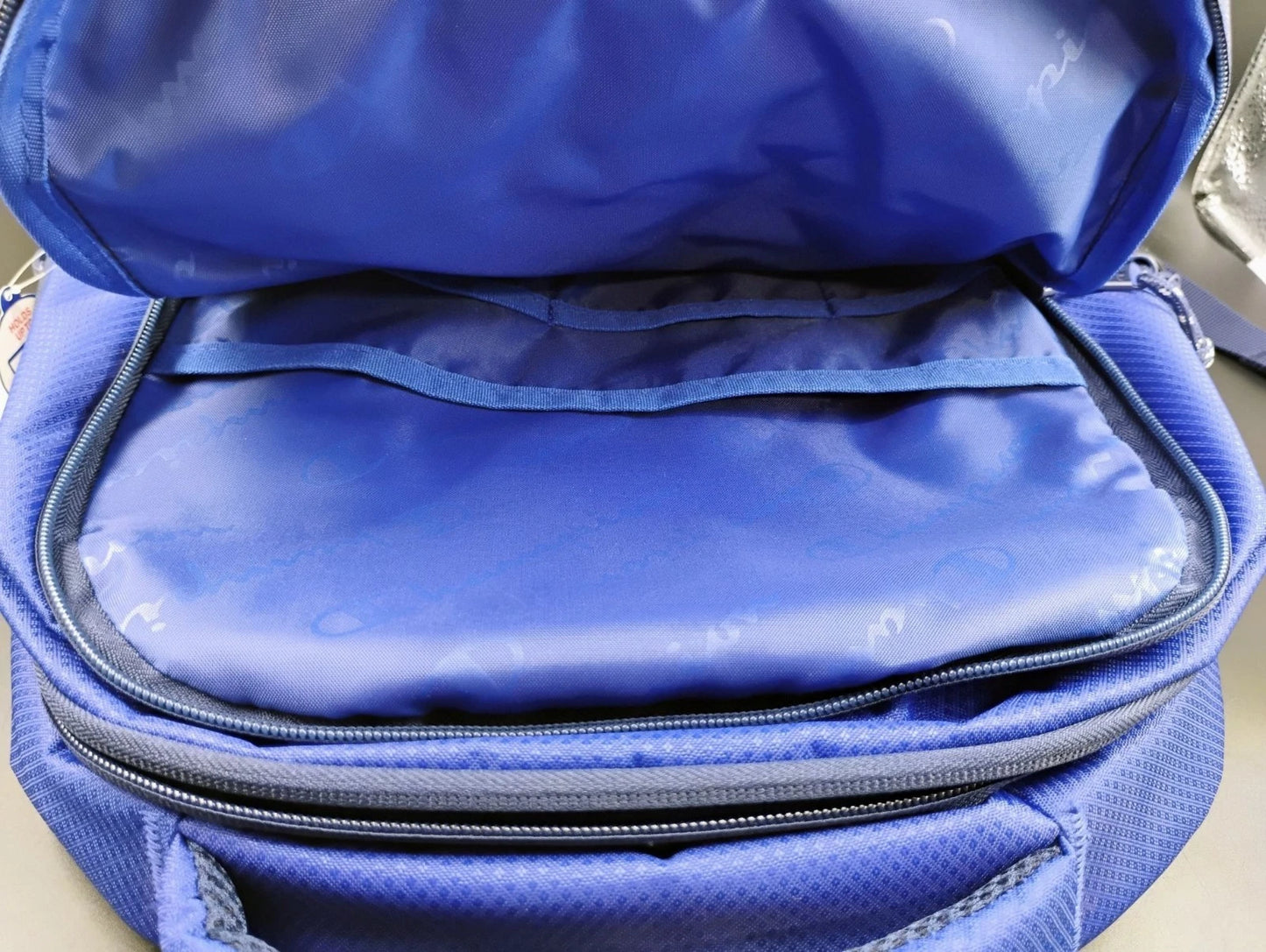 Champion Youth Blue Logo Backpack with Padded Straps