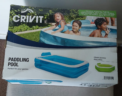 Crivit outdoor paddling pool, perfect for summer relaxation and fun