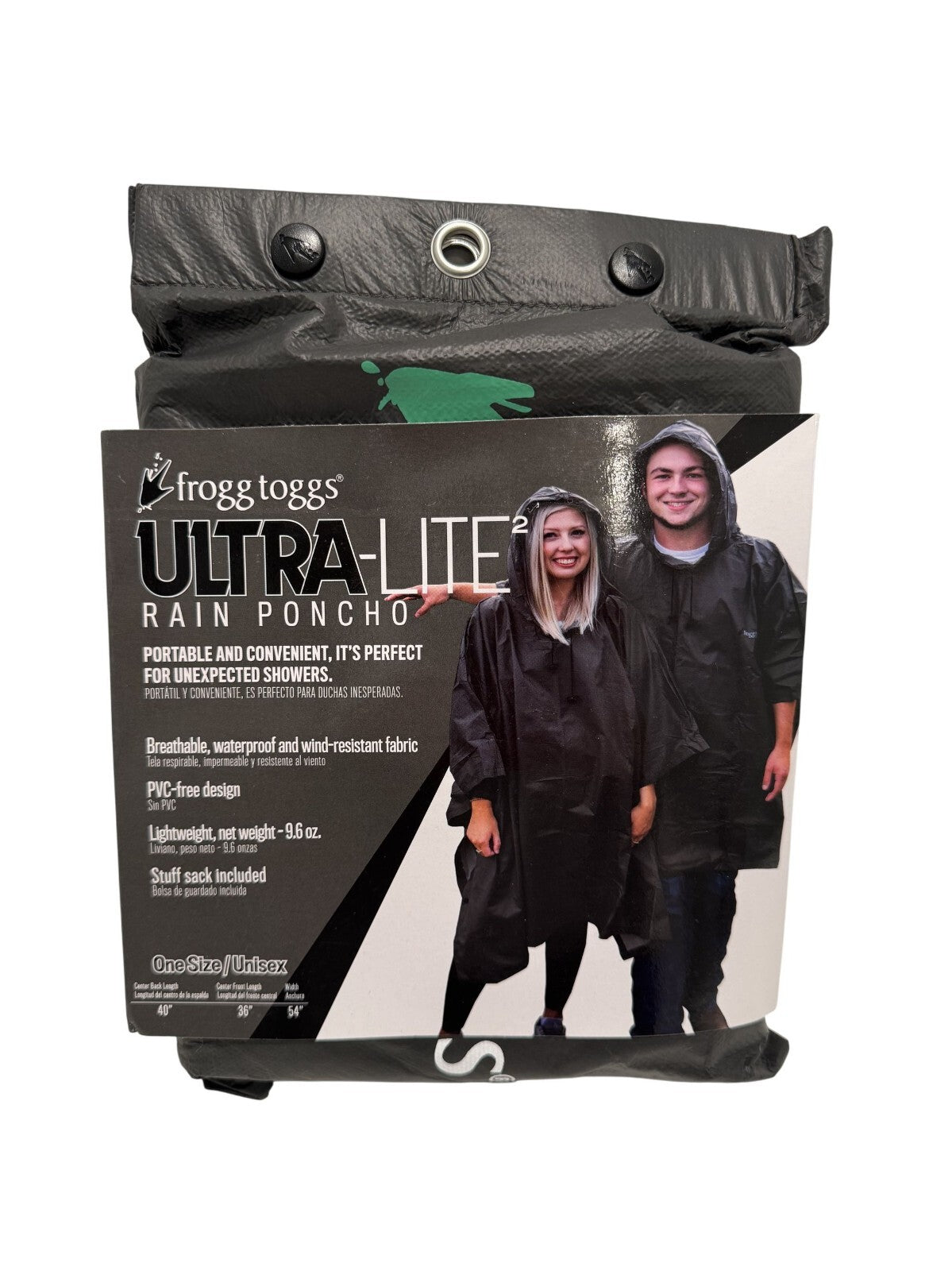 Frogg Toggs Ultra-Lite 2 Unisex Rain Poncho Suit in action