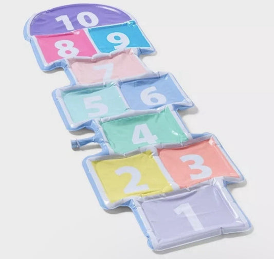 Sun Squad Hopscotch game featuring multi pastel colors