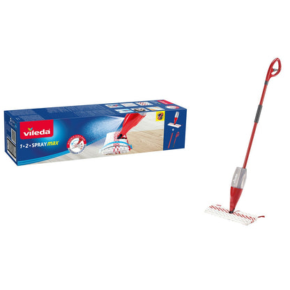 VILEDA 1-2 Spray Max mop with a microfiber cloth for efficient cleaning