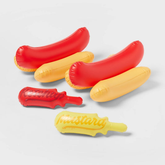 Sun Squad Hot Dog Float Pool Toy, perfect for summer fun and relaxation