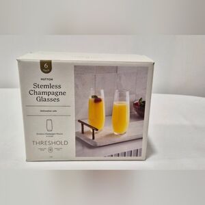 Threshold Stemless Champagne Glasses Set