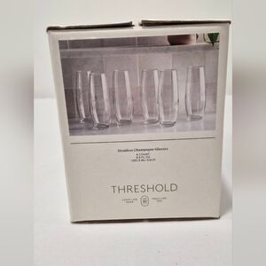 Threshold Stemless Champagne Glasses Set