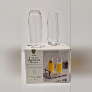 Threshold Stemless Champagne Glasses Set