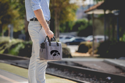 Iowa Hawkeyes On The Go Lunch Cooler in Heathered Gray