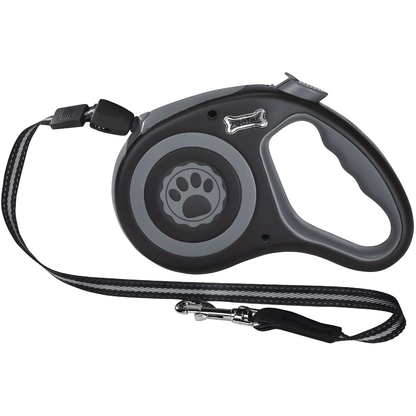 Zoofari Retractable Dog Lead with ergonomic handle and reflective elements
