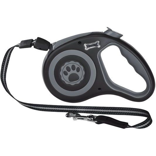 Zoofari Retractable Dog Lead with ergonomic handle and reflective elements